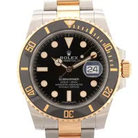 ロレックス サブマリーナーデイト 116613LN SS×YG SS×YG AT 黒文字盤