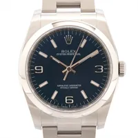 ロレックス オイスターパーペチュアル36 116000 SS SS AT 青文字盤