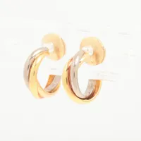 カルティエ トリニティ ピアス 750(YG×PG×WG) 4.7g A4038782｜中古