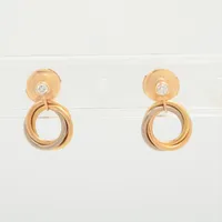 カルティエ トリニティ ピアス 750(YG×PG×WG) 14.9g A3494955｜中古