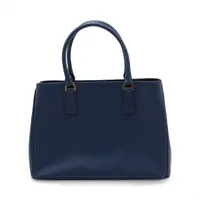 プラダ サフィアーノ レザー 2WAYトートバッグ ブルー A4038874｜中古