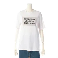バーバリー ティッシ期 コットン×ポリエステル カットソー S