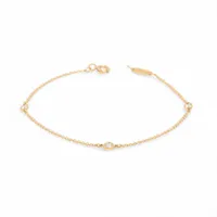 ティファニー バイザヤード 3P ダイヤ ブレスレット 750(YG) 1.2g 直径