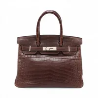 エルメス プリュムドッグ38 フィヨルド ブラック シルバー金具 □F