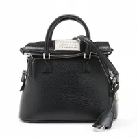 メゾンマルジェラ 5AC レザー 2WAYトートバッグ ブラック A2043318