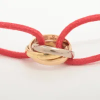 カルティエ トリニティ コードブレスレット 750(YG) 総2.7g YZ076128