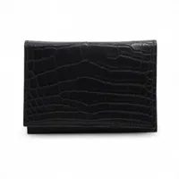 エルメス Hセリエ シェブルミゾル カードケース ブラック×オレンジ B