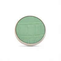 エルメス リヴァプールPM ブローチ GP×エキゾチックレザー シルバー