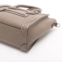 セリーヌ ラゲージ ナノショッパー レザー 2WAYハンドバッグ