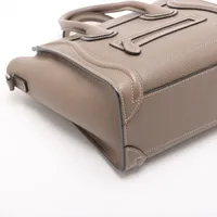 セリーヌ ラゲージ ナノショッパー レザー 2WAYハンドバッグ