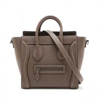 セリーヌ ラゲージ ナノショッパー レザー 2WAYハンドバッグ