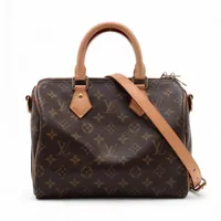 ヴィトン モノグラム スピーディバンドリエール25 M41113 ブラウン RFID反応あり