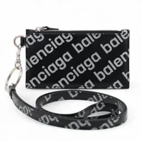 バレンシアガ 640535 PVC×レザー コインケース ブラック 付属