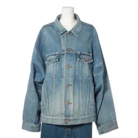 ヴァレンティノ Vロゴ コットン デニムジャケット I48 メンズ ブルー