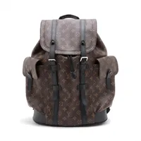 ヴィトン モノグラムマカサー クリストファー MM M43735 ブラウンxブラック