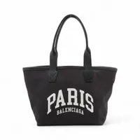 バレンシアガ ジャンボ キャンバスxレザー トートバッグ ブラック
