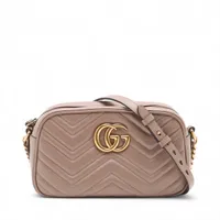 値下げ！グッチ GGマーモント レザー チェーンショルダーバッグ 447632 グッチ GGマーモント レザー チェーンショルダーバッグ ピンク 447632