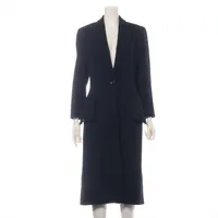 ジョルジオアルマーニ 素材不明 ロングコート 38 レディース ブラック