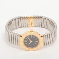 A*a様 【動作中】ブルガリ BB23 2TS トゥボガス 黒文字盤 ブルガリ ブルガリブルガリ トゥボガス BB232T 750 QZ 黒文字盤 AB