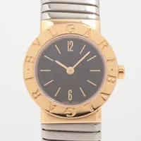 ブルガリ ブルガリブルガリ トゥボガス BB232T YG SS×YG QZ 黒文字盤