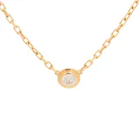 カルティエ ダムール SM ダイヤ ネックレス 750(YG) 2.8g A4041778