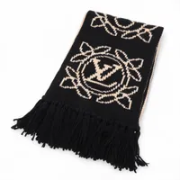 ヴィトン M70899 エシャルプ ロゴマニア レインボー マフラー ウール