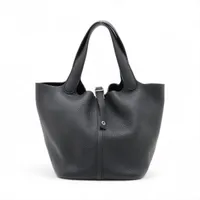 エルメス ピコタンロック22 MM トリヨンクレマンス ブラック シルバー金具 B:2023年