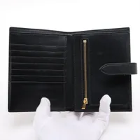 セリーヌ スモールトリフォールド レザー コンパクトウォレット