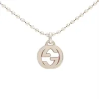 グッチ インターロッキングG アラベスク ネックレス 925 18.1g