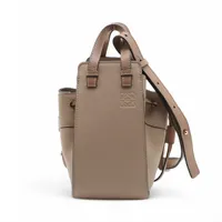 極美品　ロエベ　ハンモック　ホーボー　ミニ　レザー　ショルダーバッグ　ブラウン ロエベ ハンモック ミニ ホーボー レザー ショルダーバッグ ブラウン