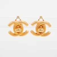シャネル ココマーク ターンロック 96A イヤリング(両耳用) GP