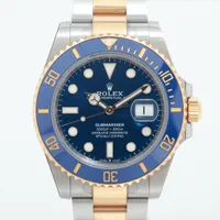 ロレックス サブマリーナーデイト 126613LB SS×YG SS×YG AT 青文字盤