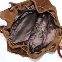 シャネル ココマーク スエード トートバッグ べっ甲 ブラウン ゴールド