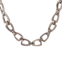 グッチ インターロッキングG ハート ネックレス 925 8.2g レッド