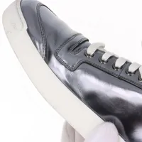 ヴィトン 16年 レザー ハイカットスニーカー 6 ユニセックス シルバー