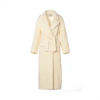 ルネ 毛 コート 32 レディース アイボリー 6838160A ハンガー付