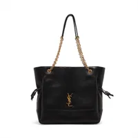 サンローランパリ ジェイミー レザー チェーントートバッグ ブラック