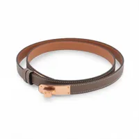エルメス　ケリーベルト18　エトゥープローズゴールド金具　w刻印 HERMES エルメス ベルト ベルト ケリー 18 エトープ (エトゥープ