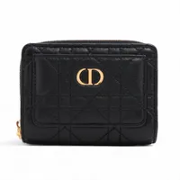 ディオール レディディオール カナージュ レザー キーケース ブラック