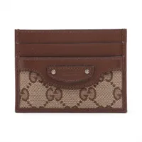 グッチ GGスプリーム タイガー 673002 PVC×レザー カードケース