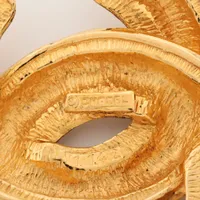 シャネル ココマーク マトラッセ 1142 ブローチ GP ゴールド A4044658