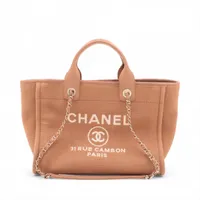 シャネル マドモアゼル キャンバス トートバッグ プリヴェ展 ホワイト