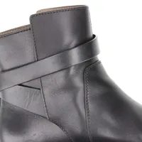 エルメス ネオ レザー ショートブーツ 36 レディース ブラック ケリー