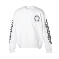 クロムハーツ パーカー コットン サイズM ブラック 袖フローラルクロス