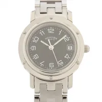 エルメス　クリッパーSS エルメス クリッパー CL4.210 SS SS QZ 青文字盤 A3987526｜中古