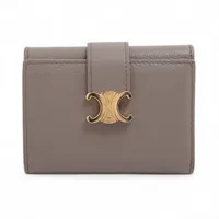 セリーヌ トリオンフ スモールフラップウォレット レザー コンパクト