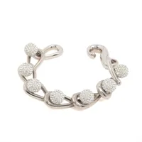 セリーヌ ブレスレット M メタル シルバー フィービー フック バングル