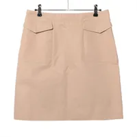 セリーヌ フィービー期 ウール スカート 36 レディース ブラウン 22M02