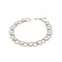 ティファニー バイザヤード オープンハート 2P ダイヤ ブレスレット