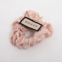 グッチ GG シュシュ シルク ピンク A4048147｜中古ブランド品